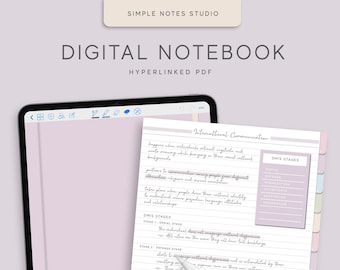 12 タブ デジタル ノートブック、ハイパーリンク付き PDF、罫線、グリッド、ドット、空白、コーネル、ステッカー、Bujo、デジタル プランナー、Goodnotes、Notability