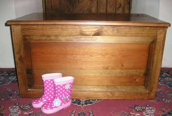 solid wood toy box