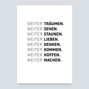 Weiter Postkarte