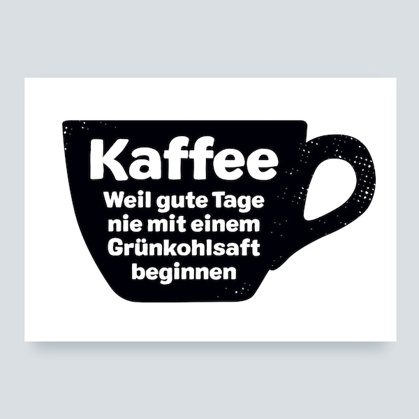 Kaffee Postkarte