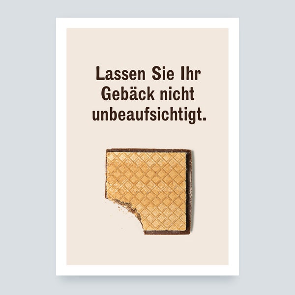 Ihr Gebäck Postkarte