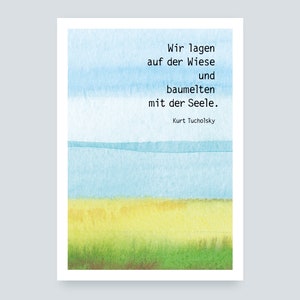 Auf der Wiese Postkarte