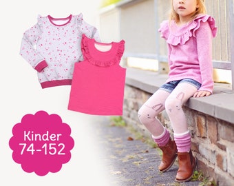 Schnittmuster Rüschenshirt "MERRY" für Kinder - eBook