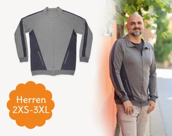 Sewing pattern sweat jacket "BERND" for men - eBook