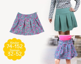 Sewing pattern pleated skirt "GISELA" for women and children - eBook