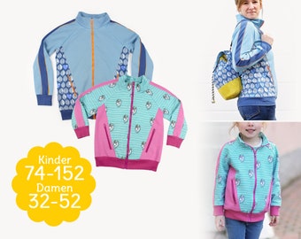 Sewing pattern sweat jacket "BERND" for women and children - eBook