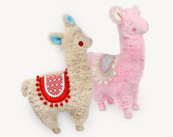 Patrón de costura doble llama "LALA" como peluche y figura de almohada PDF eBook