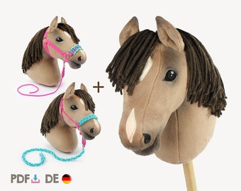 Hobby Horse Sewing Pattern “HOLLY” + instructions for halter & lead ropes (PDF, German) | kullaloo