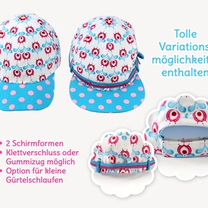 Patron de couture casquette de baseball HAPPY pour enfants eBook image 2