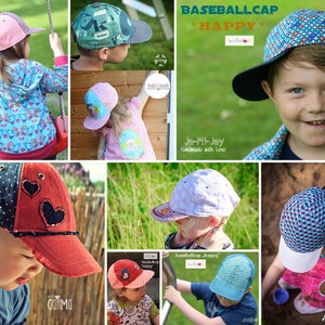 Patron de couture casquette de baseball HAPPY pour enfants eBook image 3