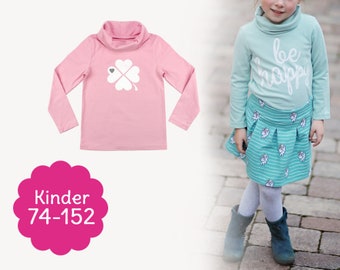 Sewing pattern turtleneck sweater "RENATE" for children - eBook