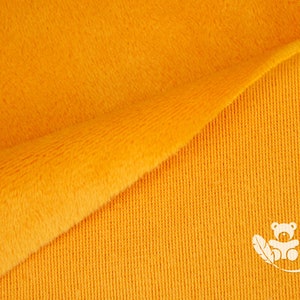 SuperSoft SHORTY 1.5 mm pile Ultra soft plush / cuddle fabric 100x75 cm 40x30, orange, suitable for making toys image 3