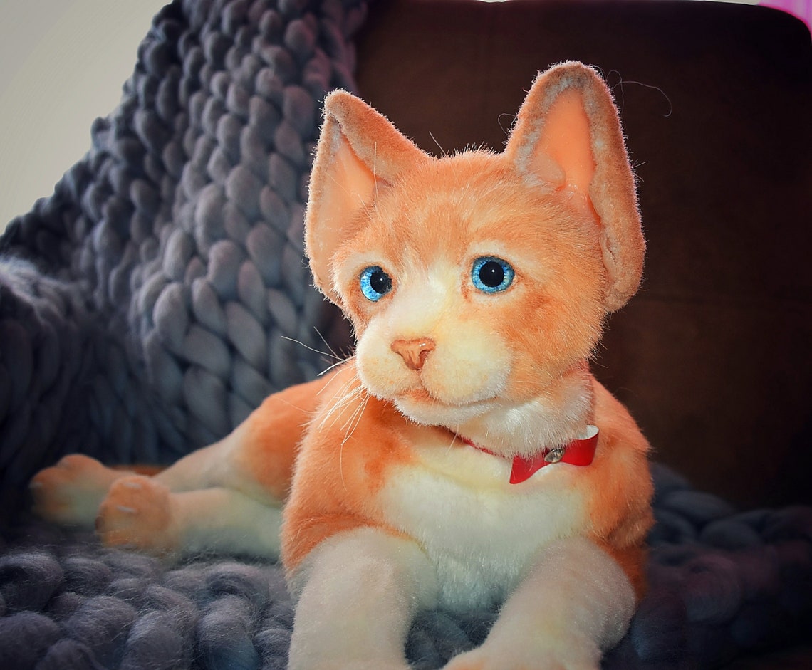Devon RexSoft Cat Collectible Toy Realistic toy realistic Etsy