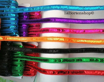 Sequin ribbon, many colors, carnival, carnival, dance dress, wide 13 mm