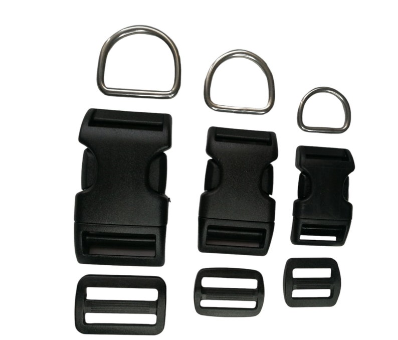 Plug-in clasp set professional 30 mm, DIY dog collar image 1