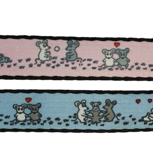 Gurtband Maus, Mäuse, Taschengurt, Mouse in love 20 mm