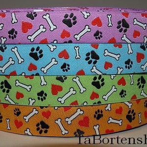 Webband doglove, dog border, 1,8 cm