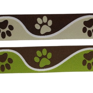 Webband paw power, dog border, 22 mm wide