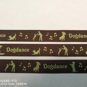 Dogdance woven ribbon, dog trimming, DIY dog collar, 1.8 cm wide