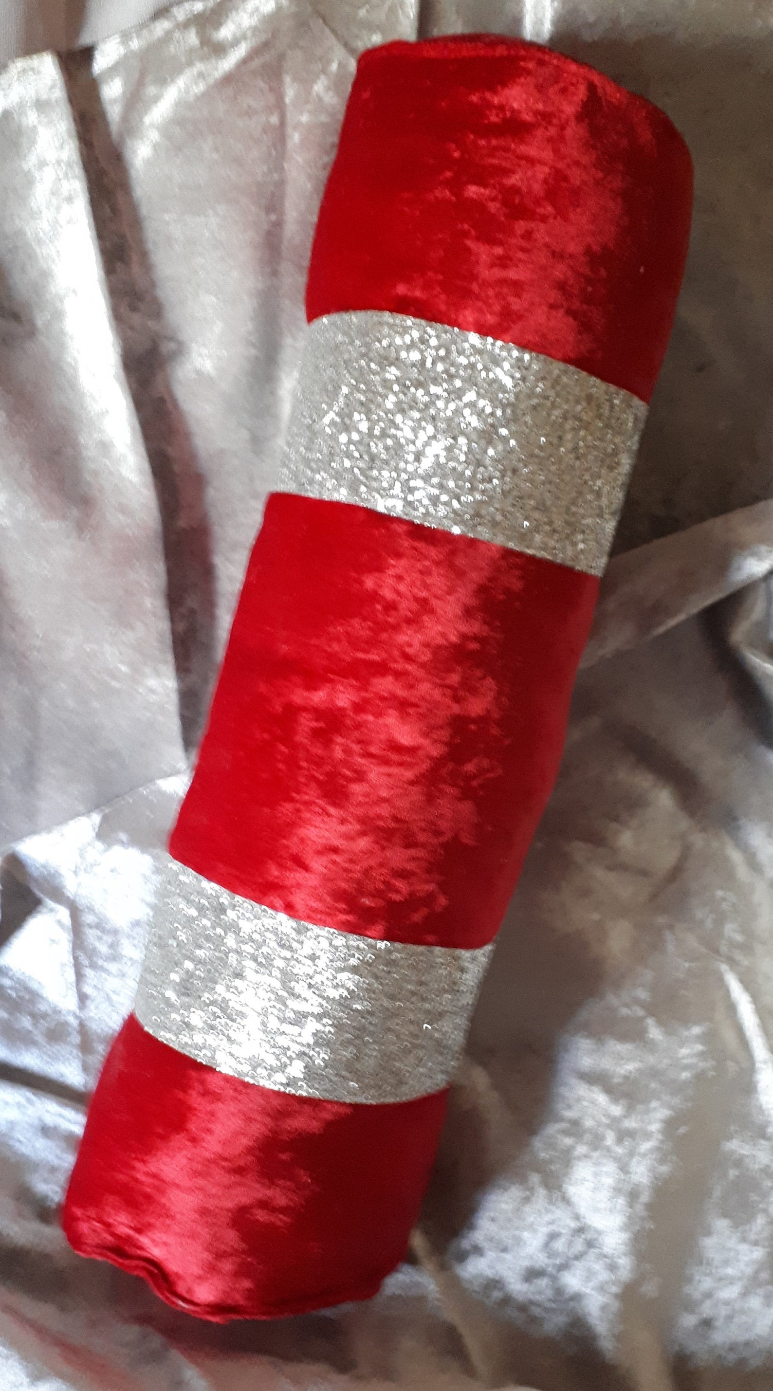 Bolster Cushion Crushed Velvet and Glitter Cushion Bolster Etsy UK