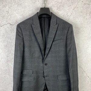 Neil Barrett Mens Wool Button Slim Fit Suit Jacket Blazer Size 48 / M
