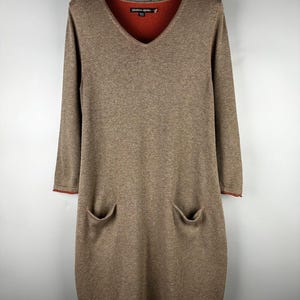 Gudrun Sjoden Organic Cotton Lagenlook Long Sleeve Dress Tunic Size XS / S