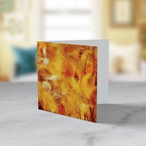 Autumn Leaves Blank Greetings Card Nature Photography Card Plant Card Flower Card Greeting Card UK Any Occasion image 3