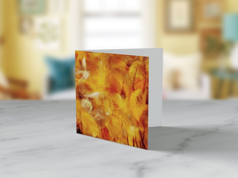 Autumn Leaves Blank Greetings Card Nature Photography Card Plant Card Flower Card Greeting Card UK Any Occasion image 3