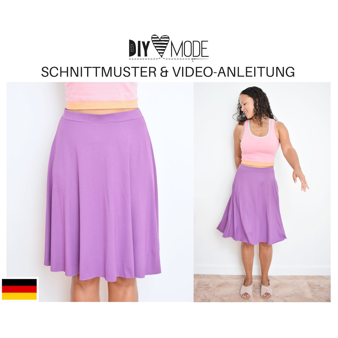 Emma & Giovanni Damen Rock - Ausgestellt Kurz Italienische Qualität