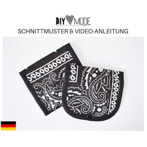 Einfaches PORTEMONNAIE Schnittmuster mit Video-Anleitung / A4 PDF Download deutsch für Männer Frauen Kinder