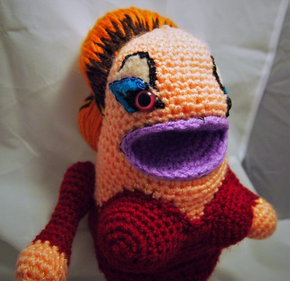 Divine Babs Johnson Pink Flamingos Crocheted Monster Etsy