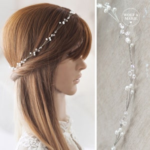 SALE 41,35 EUR! Niedrigster Preis der letzten 30 Tage: 41,35 EUR. Haarschmuck "Marie silber" Braut Diadem Hochzeit Perlen