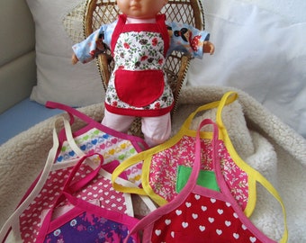 Doll apron, doll clothes for the doll size of approx. 33 cm