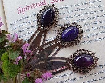 Purple Agate Bookmark