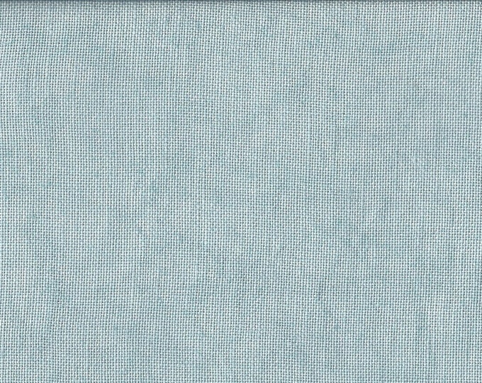 Bon Voyage Hand-dyed Linen from Vintage NeedleArts cross stitch fabric cloth oceany blue with a slight green and gray tone 28 32 36 count