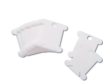 Outstanding Reasonable Blentude White Plastic Floss Bobbins Set Embroidery Thread Bobbins Fast Winding Machine with Storage Box 100 Pcs