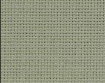 Zweigart Aida - Mossy Green Cross Stitch Fabric - available in 20 count