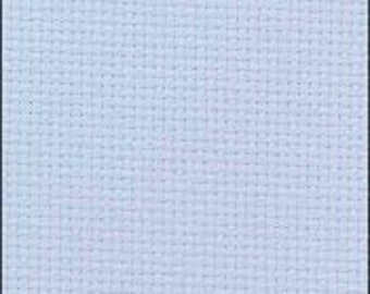 Zweigart Aida - Light Blue Cross Stitch Fabric - available in 14 and 18 count