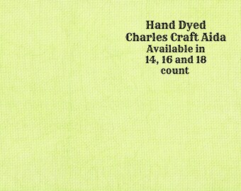 Gremlin Aida (CC-DDA-27) ~ Hand Dyed DMC/Charles Craft Cross Stitch Fabric from Vintage NeedleArts