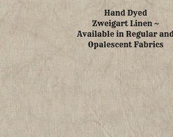 Driftwood Linen (LN-32) ~ Hand Dyed Zweigart Cross Stitch Fabric from Vintage NeedleArts - available in regular and opalescent linen