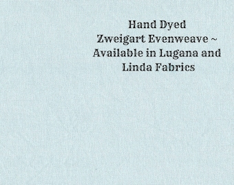 Mermaid's Tail Evenweave (LG/LND-87) Hand Dyed Zweigart Cross Stitch Fabric from Vintage NeedleArts ~ available in Lugana and Linda fabric