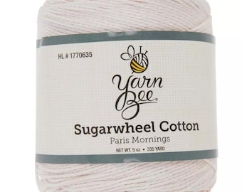 Yarn Bee Sugarwheel Cotton Yarn (Paris Mornings) ~ super soft machine washable 100% cotton cake yarn