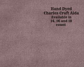 Hot Cocoa Aida (CC-BDA-114) ~ Hand Dyed DMC/Charles Craft Cross Stitch Fabric from Vintage NeedleArts