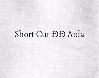 SHORT CUT - Violet Frost (DD) Hand Dyed Zweigart Aida Cross Stitch Fabric