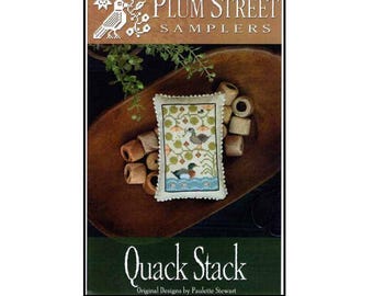 PAPER CHART - Quack Stack from Plum Street Samplers - cross stitch design