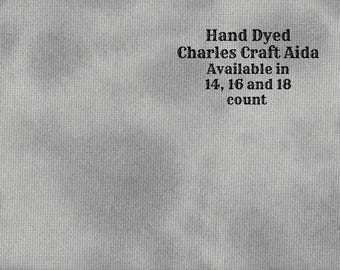 Smoky Shadows Aida (CC-BDA-1-67-PT) ~ Hand Dyed Dmc/Charles Craft Cross Stitch Fabric from Vintage NeedleArts