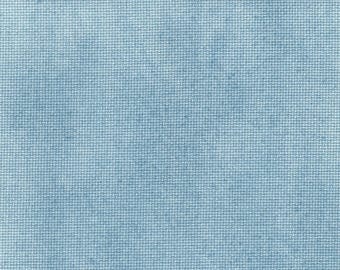 SHORT CUT - Summer Lake (BD) Hand Dyed Zweigart Aida Cross Stitch Fabric from Vintage NeedleArts