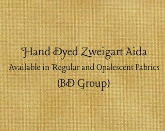 Olde Gold Aida (Z-BDA-13) Hand Dyed Zweigart Cross Stitch Fabric
