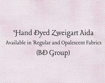 Cotton Candy Aida (Z-BDA-8-65-PT) Hand Dyed Zweigart Cross Stitch Fabric