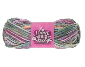 I Love This Chunky Print Yarn (Sunset)